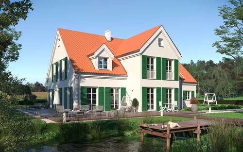 Landhaus mit Giebel 1