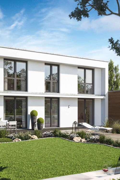 Einfamilienhaus in kubistischem Bauhaus-Design von MKM Traumhäuser