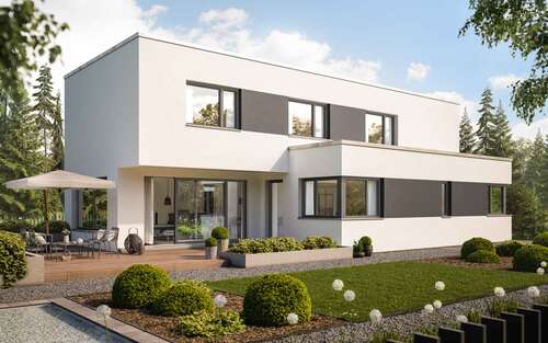 Bauhaus-Architektur mit Flachdach 1