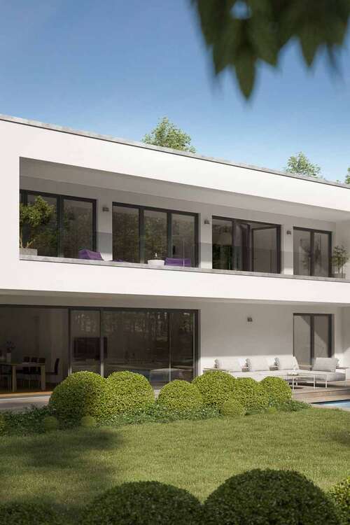 Bauhaus-Architektur: Einfamilienhaus mit klaren Linien von MKM Traumhäuser