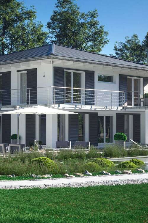 Stadtvilla modern interpretiert von MKM Traumhäuser