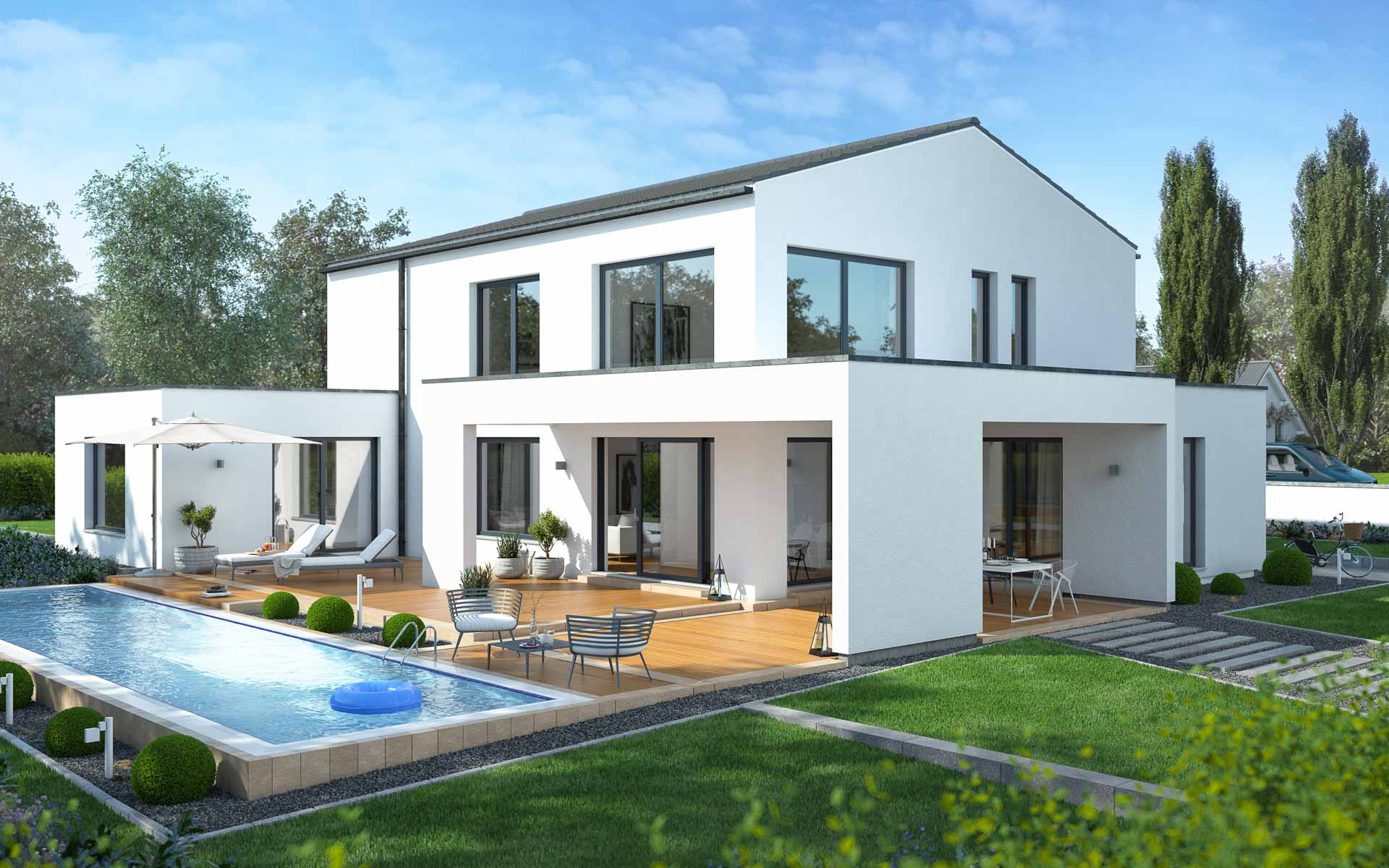 Einfamilienhaus In Moderner Architektur Mkm Traumhauser